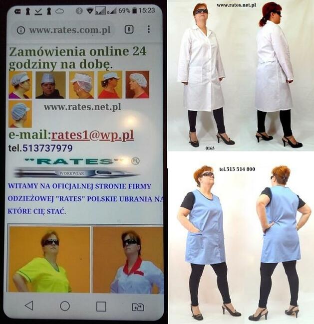 Fartuchy robocze damskie