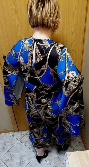 Paris ELEGANCKI LUKSUSOWY kombinezon na wesele r 46