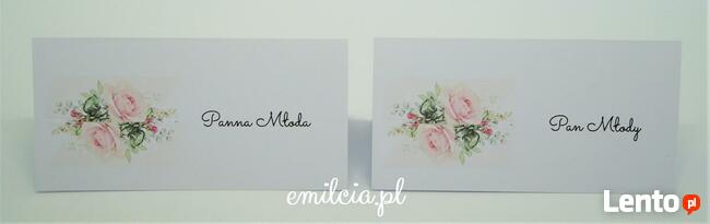 Winietki wykonane na zamówienia Ślub - Wedding