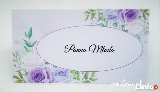 Winietki wykonane na zamówienia Ślub - Wedding