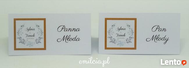 Winietki wykonane na zamówienia Ślub - Wedding