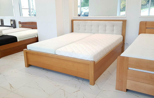 Łóżko na wymiar drewniane, tapicerowane, każdy wymiar