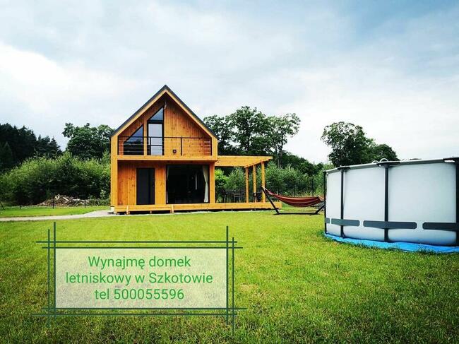Domek z jacuzzi nad jeziorem.Mazury, balia, kominek