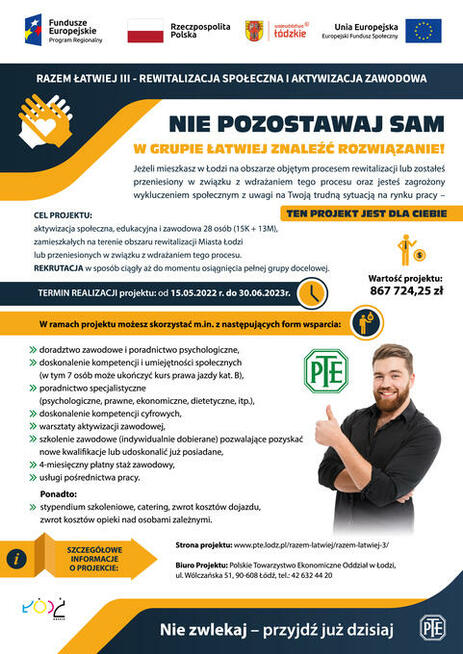 Zapraszamy do projektu Razem łatwiej III...