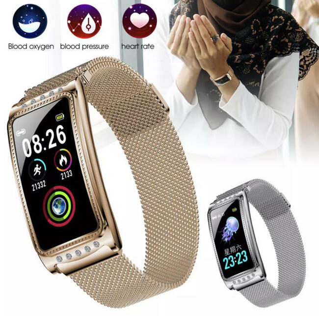 SMARTWATCH DAMSKI WODOODPORNY SMARTBAND ZEGAREK OPASKA