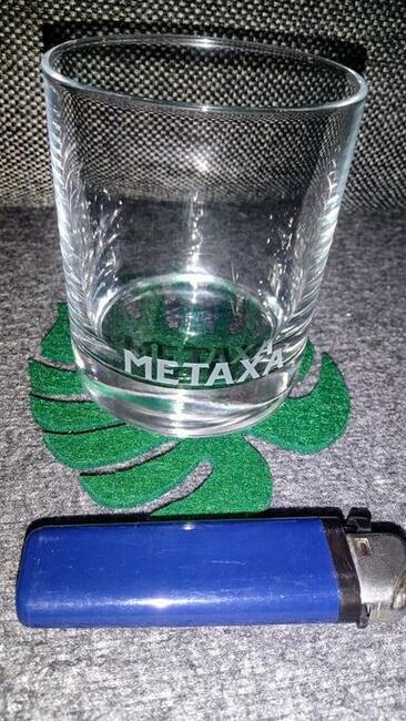 Metaxa szklanka grube dno