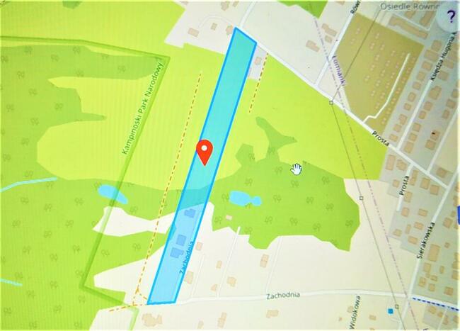 Sprzedam działkę budowlaną 1101 m2 ,Łomianki- Dąbrowa