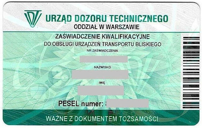 Przedłuż kwalifikacje lub uzyskaj uprawnienia UDT. Łódź.
