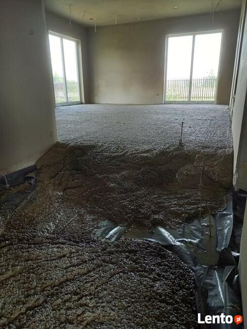 Płynny styropian, styrobeton, anhydryt Knauf na ogrzewanie.