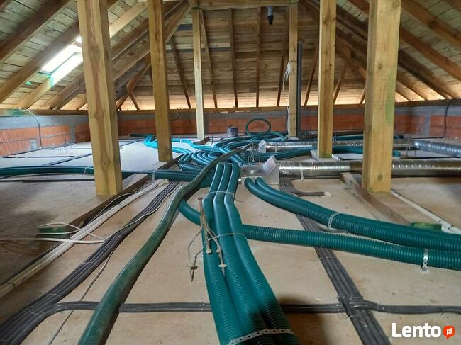 Płynny styropian, styrobeton, anhydryt Knauf na ogrzewanie.