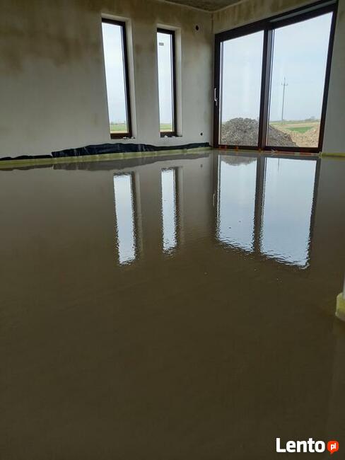 Płynny styropian, styrobeton, anhydryt Knauf na ogrzewanie.