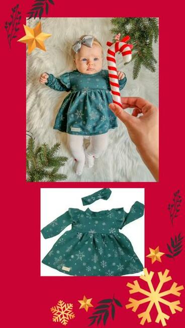 Komplety niemowlęce handmade na Boże Narodzenie