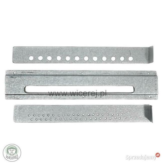 Zasuwka Zamknięcie Wylotka Trzyczęściowa 25cm ocynkowana