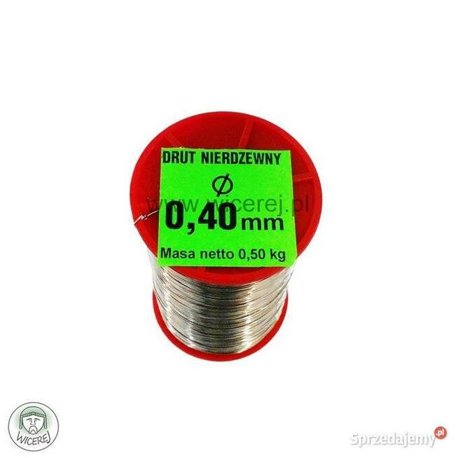 Drut Pszczelarski do Ramek 0,4mm 0,5kg nierdzewny