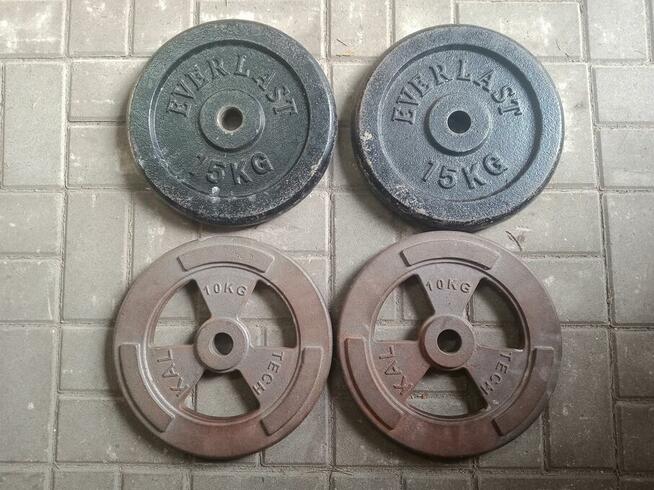 Obciążenie żeliwne 2x15kg i 2x10 kg 26mm TANIO OKAZJA