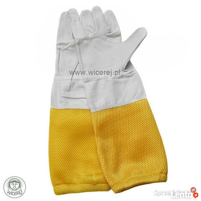 Skórzane Rękawice Pszczelarskie Długie rozmiar od XS do XL