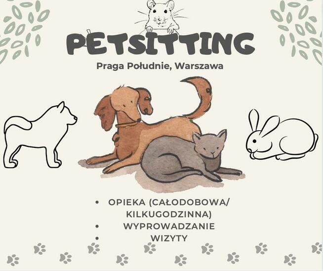 Opieka nad psem/ kotem/ innymi zwierzętami. Petsitting.