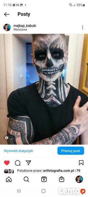 Malowanie buzi twarzy bodypaiting