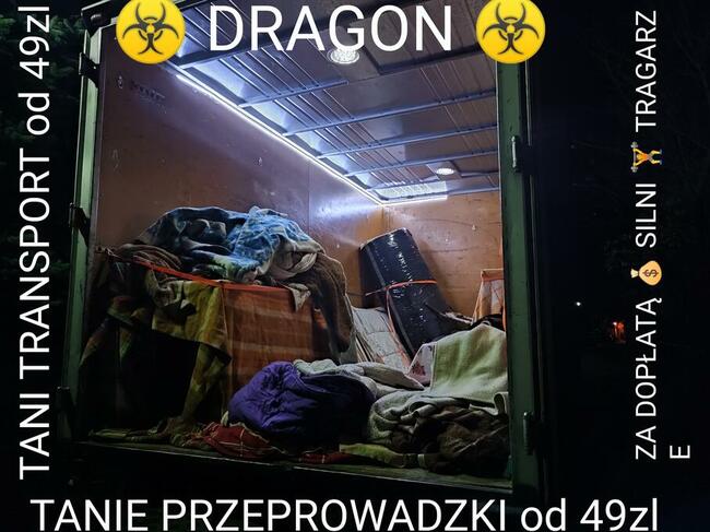 DRAGON Tanie PRZEPROWADZKI Świebodzin, Bagazowka, transport,