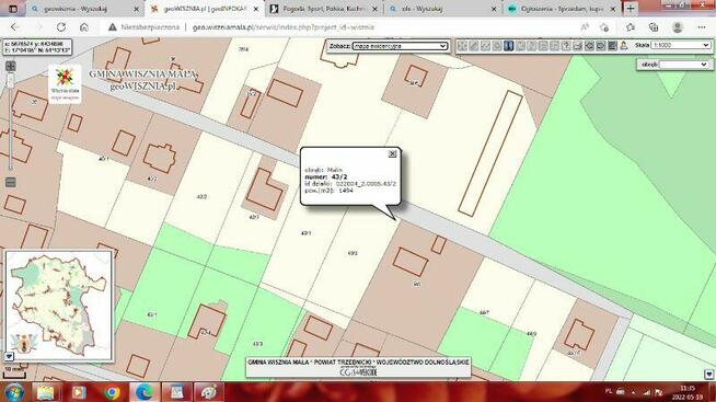 Sprzedam działkę budowlaną w Malinie koło Wrocławia