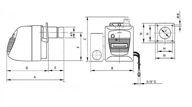 Palnik Na olej e multiolejowy MTX 15-400kW
