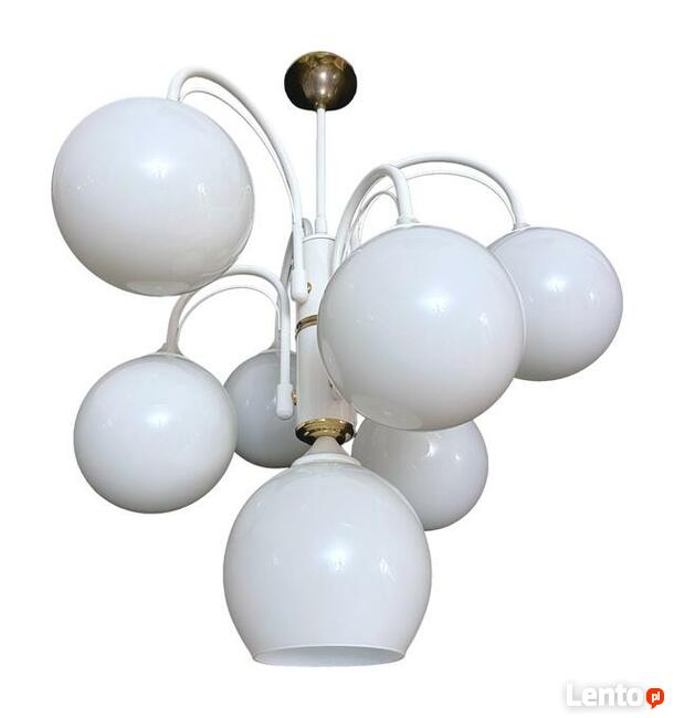 Lampa wisząca - 7 szklanych kloszy