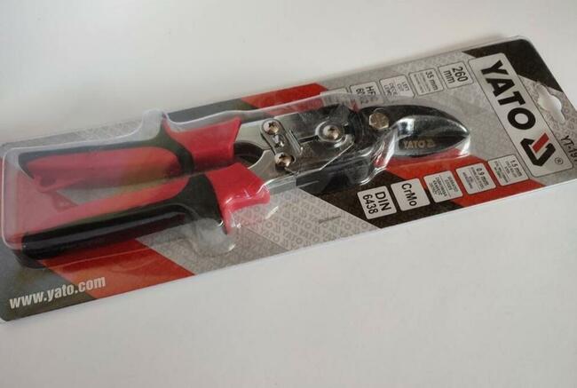 NOŻYCE DO CIĘCIA BLACHY, LEWE 260 MM YT-1910