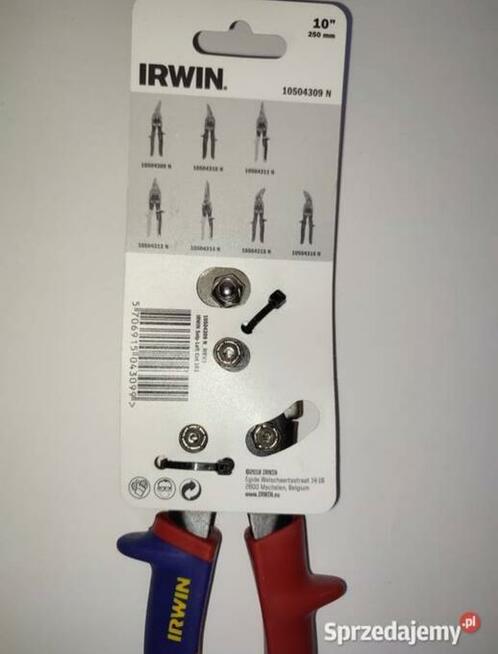 IRWIN NOŻYCE DO BLACHY UNIWERSALNE LEWE 250MM