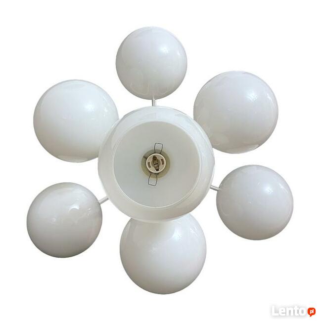 Lampa wisząca - 7 szklanych kloszy