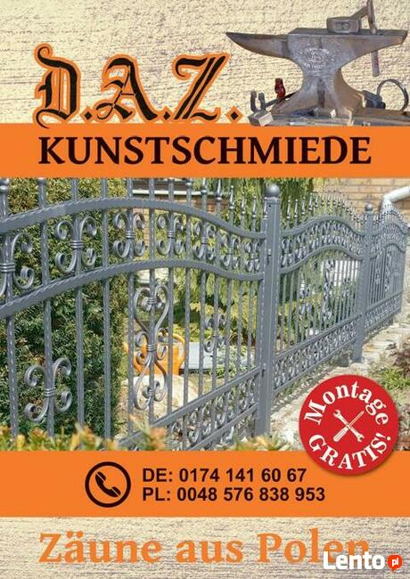 Ogrodzenia, bramy, płoty, poręcze, balustrady - KOWAL