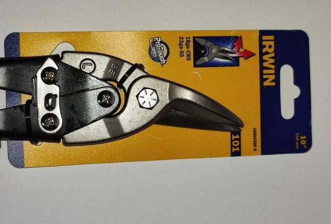IRWIN NOŻYCE DO BLACHY UNIWERSALNE LEWE 250MM
