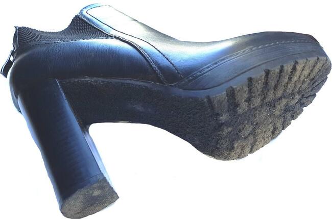 39 Botki damskie czarne obcas 10,5 stopa 25 Kayla