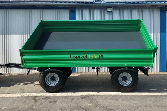 Przyczepa 8 ton - trzy strony wysypu