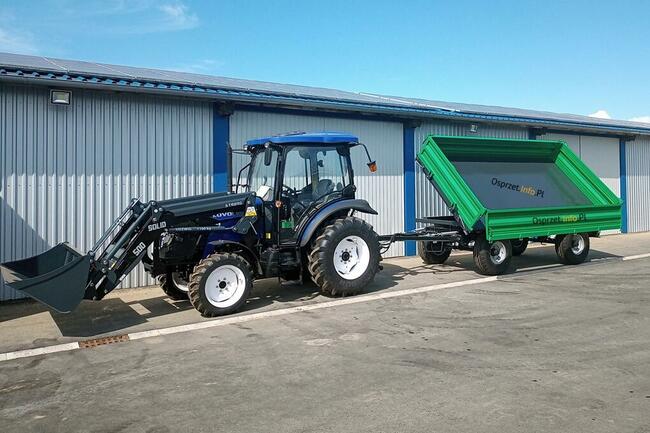 Przyczepa 8 ton - trzy strony wysypu