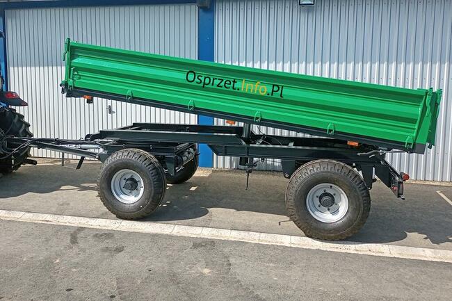 Przyczepa 8 ton - trzy strony wysypu
