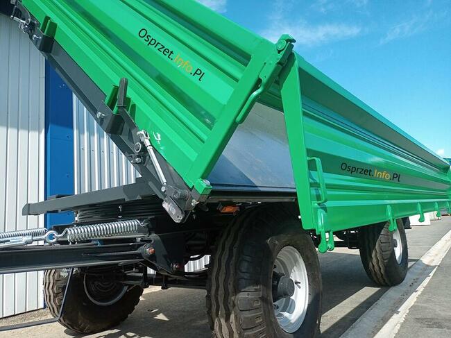 Przyczepa 8 ton - trzy strony wysypu