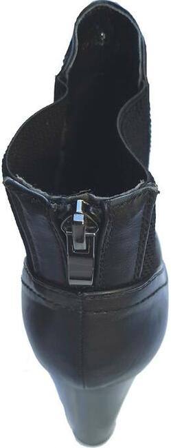 39 Botki damskie czarne obcas 10,5 stopa 25 Kayla