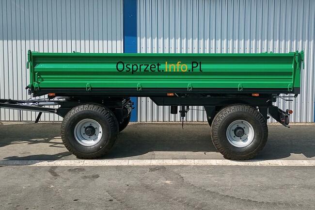 Przyczepa 8 ton - trzy strony wysypu