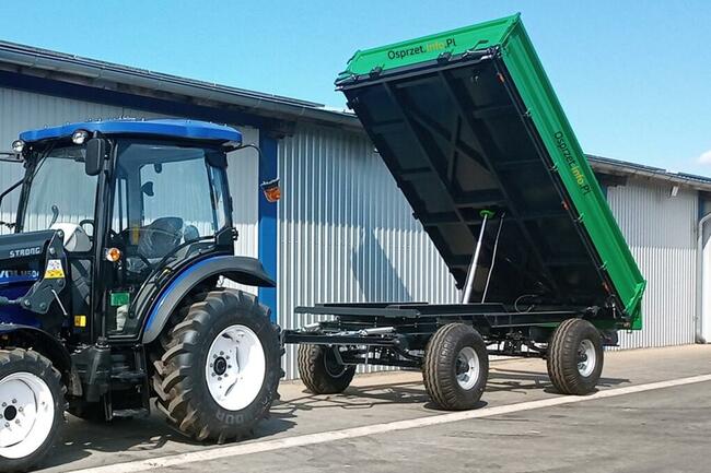Przyczepa 8 ton - trzy strony wysypu