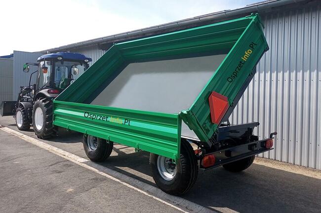 Przyczepa 8 ton - trzy strony wysypu