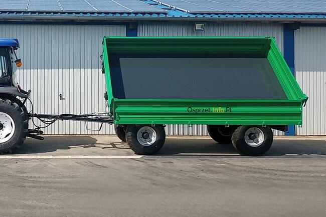 Przyczepa 8 ton - trzy strony wysypu