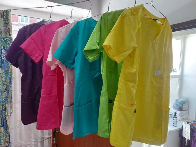 Biały fartuch 100 % bawełny - Wrocław.