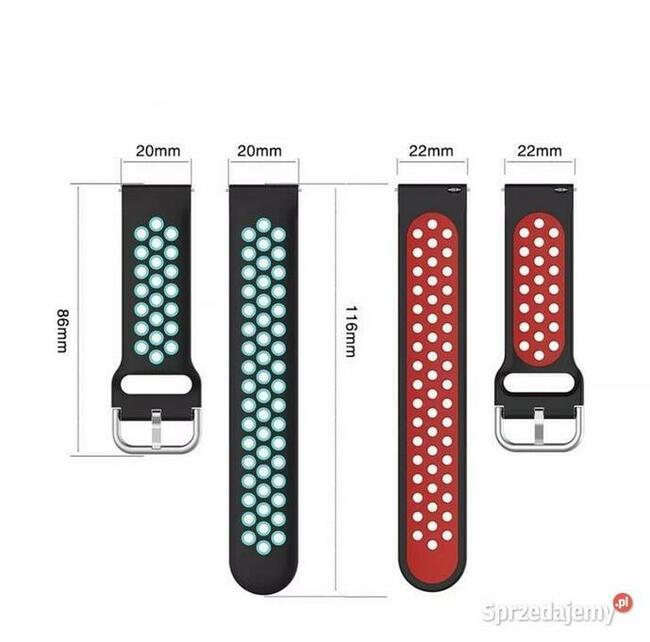 Piękna opaska do zegarka na 20mm