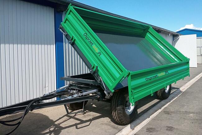 Przyczepa 8 ton - trzy strony wysypu