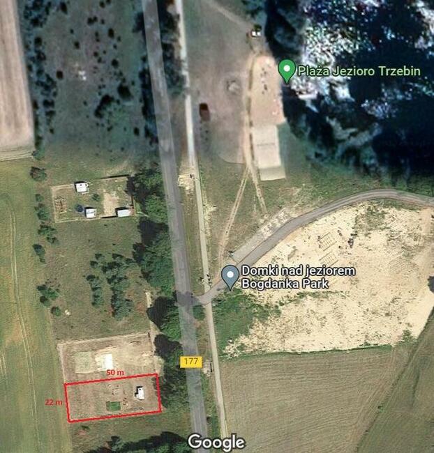 Ogrodzona działka budowlana - z widokiem na plażę i jezioro