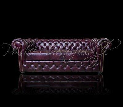 Skórzana SOFA Pikowana CHESTERFIELD NORMAL 3 OS. RATY