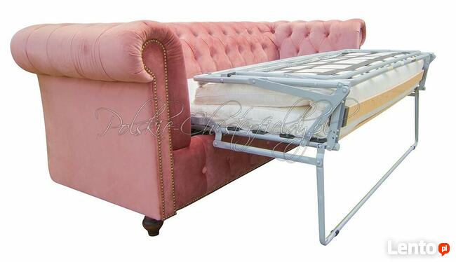SOFA CHESTERFIELD CANON 3 OS. z funkcją spania codziennego