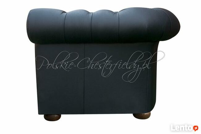 Pikowana SOFA CHESTERFIELD NORMAL 2 OS. skóra naturalna RATY