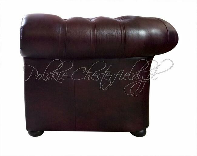 Skórzana SOFA Pikowana CHESTERFIELD NORMAL 3 OS. RATY