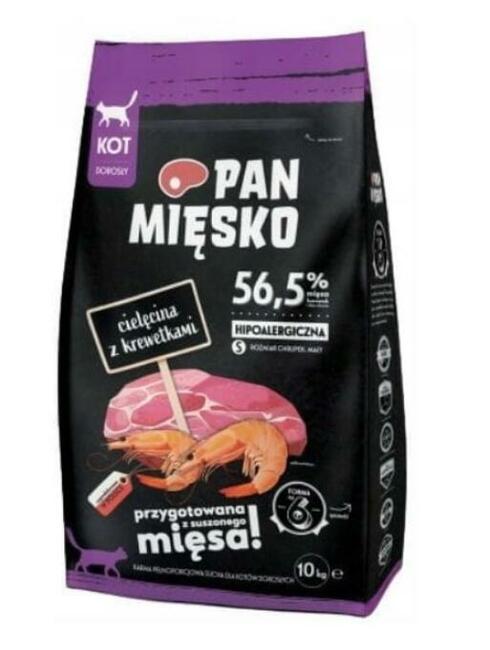 Sucha karma Cielęcina z krewetkami dla kota